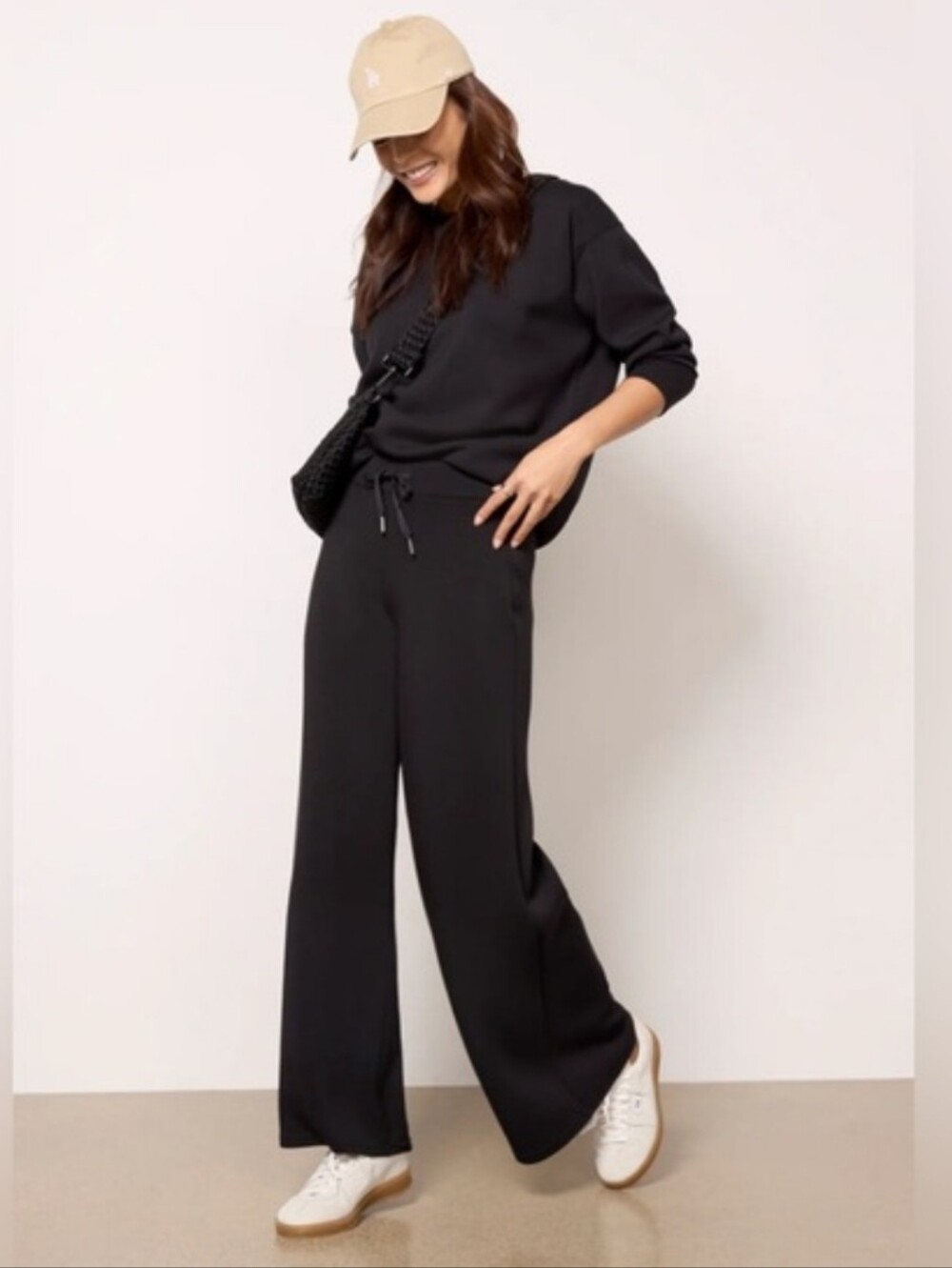 Spanx Air Essentials Wide Leg Pants In Black XS P NWT